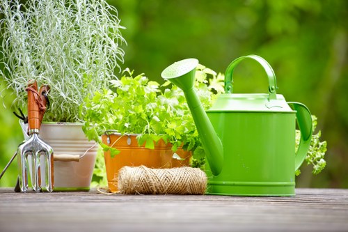Client reviewing a landscaping quotation and booking details